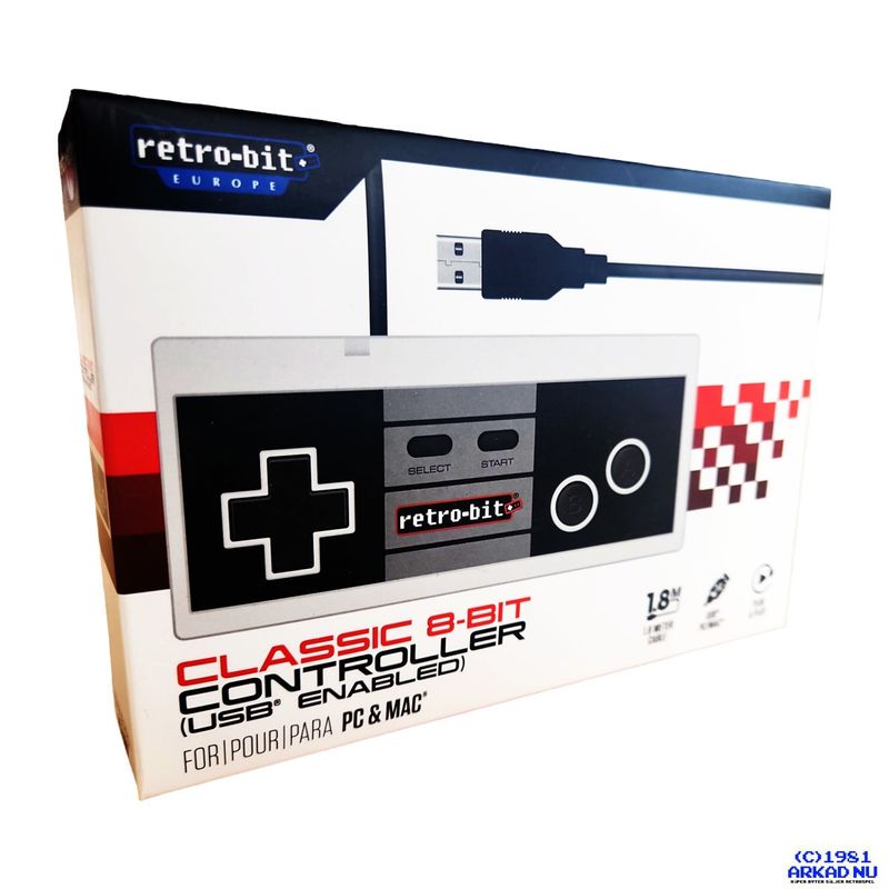 RETROBIT CLASSIC 8-BIT CONTROLLER USB FÖR PC / MAC