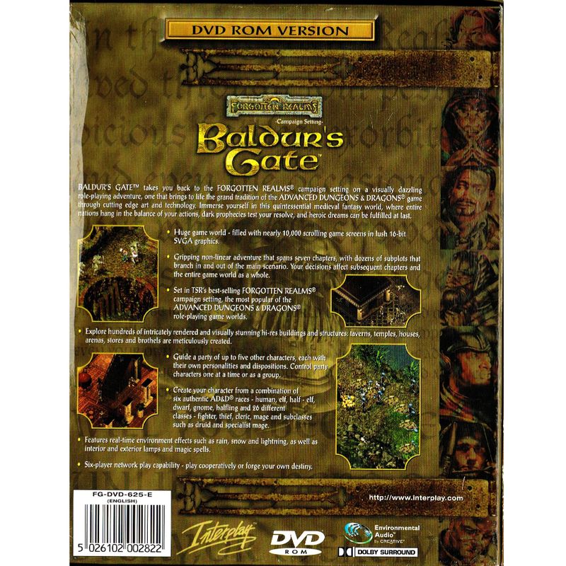 BALDURS GATE PC BIGBOX