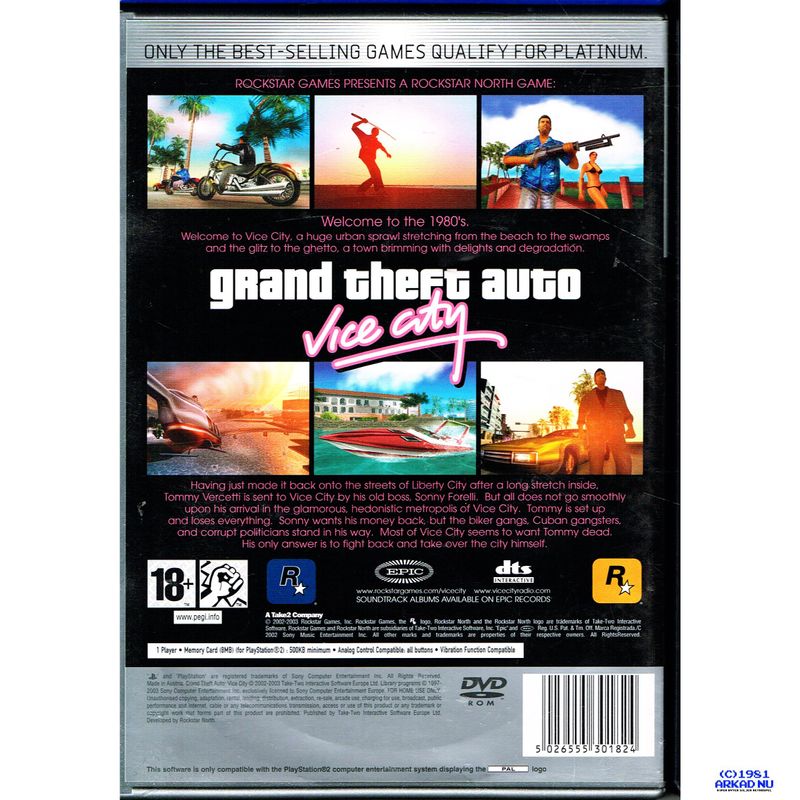 GRAND THEFT AUTO VICE CITY PS2