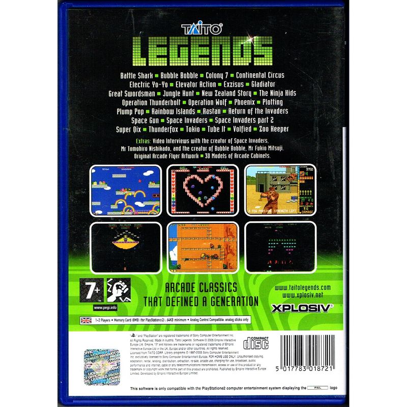 TAITO LEGENDS PS2