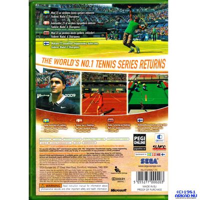 VIRTUA TENNIS 2009 XBOX 360