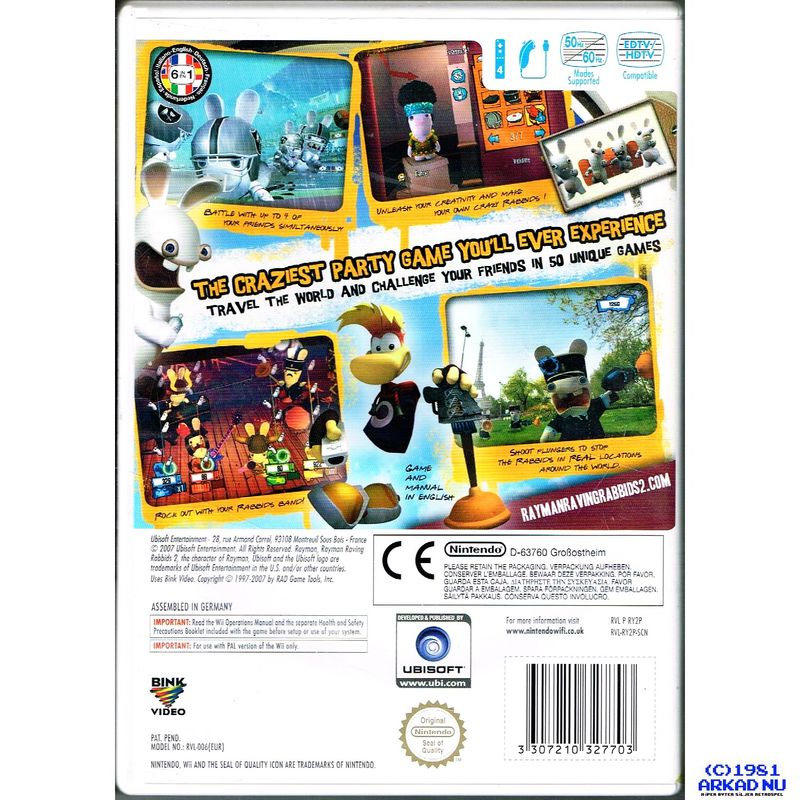 RAYMAN RAVING RABBIDS 2 WII