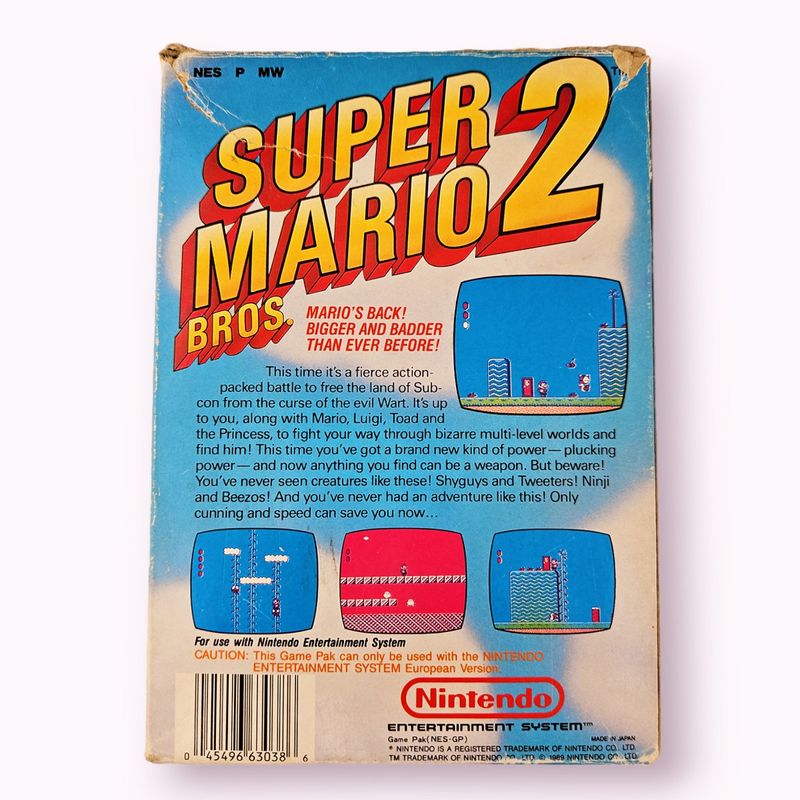 SUPER MARIO BROS 2 BIG BOX NES SCN