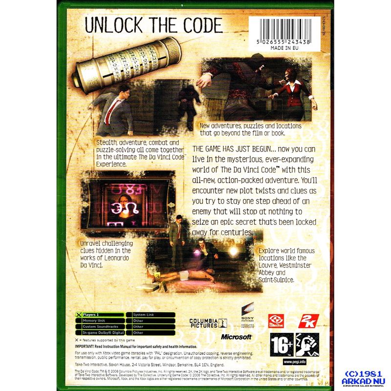 THE DA VINCI CODE XBOX