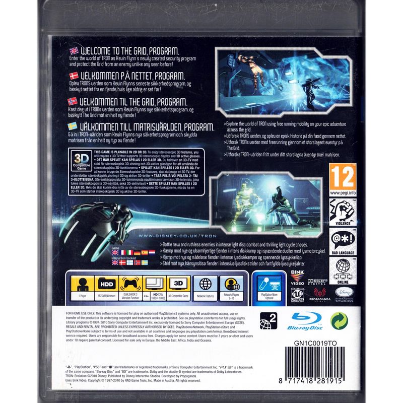 TRON EVOLUTION PS3