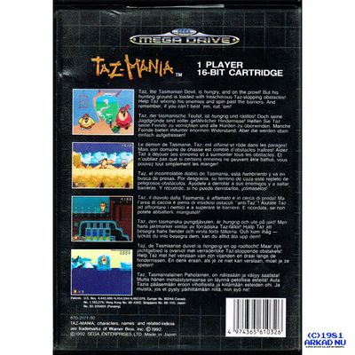 TAZ MANIA MEGADRIVE