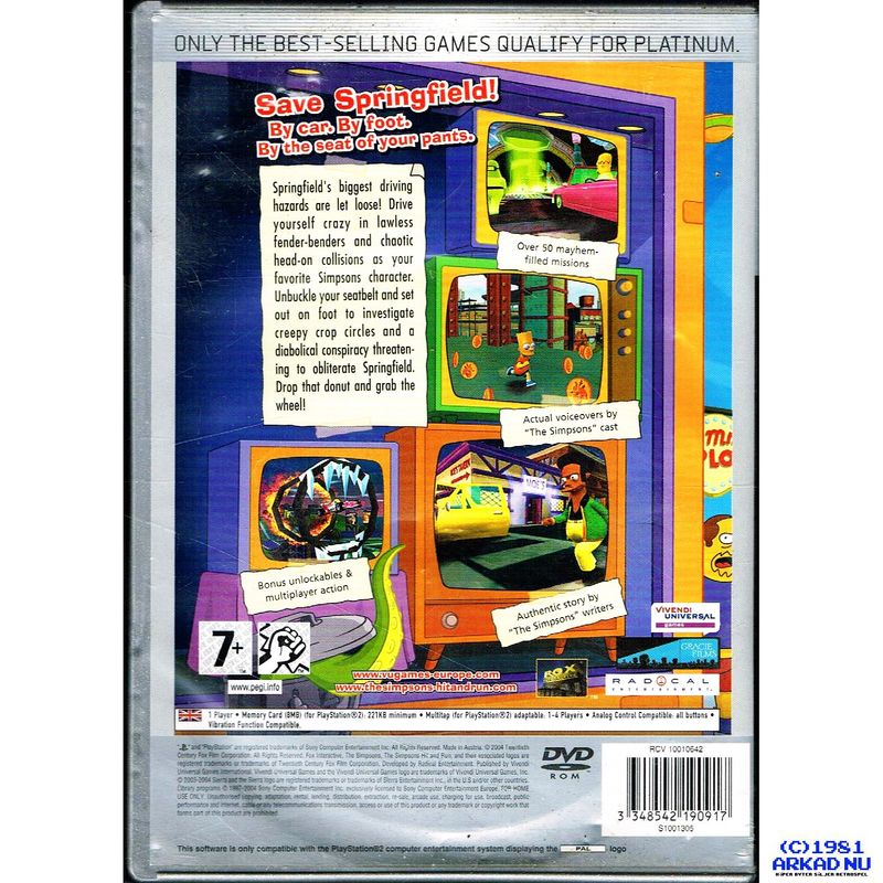 THE SIMPSON'S HIT & RUN PS2