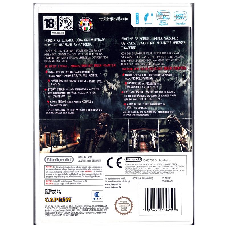 RESIDENT EVIL THE UMBRELLA CHRONICLES WII