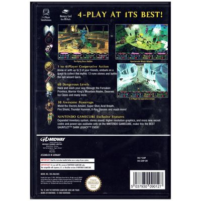 GAUNTLET DARK LEGACY GAMECUBE