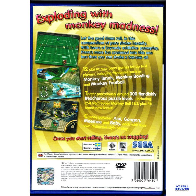 SUPER MONKEY BALL DELUXE PS2