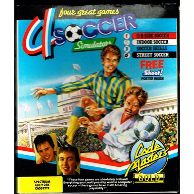 4 SOCCER SIMULATOR ZX SPECTRUM BIG BOX