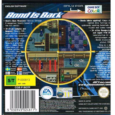 007 THE WORLD IS NOT ENOUGH GAMEBOY COLOR