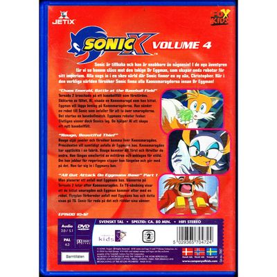 SONIC X VOLUME 4 DVDFILM