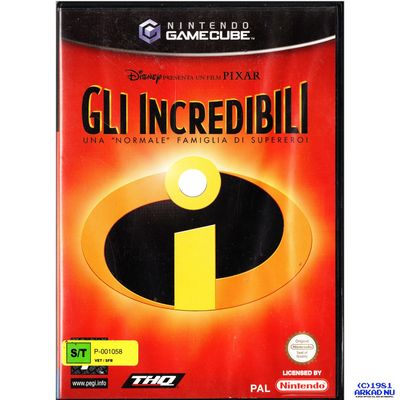 THE INCREDIBLES GAMECUBE ITALIENSK MANUAL ENGELSKT TEXT I SPELET