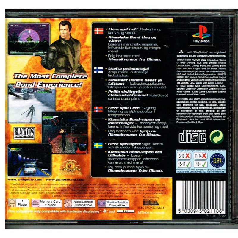 007 TOMORROW NEVER DIES PS1