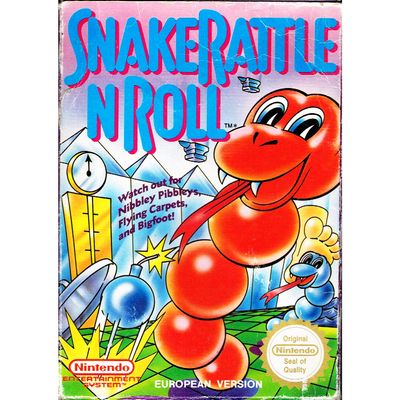 SNAKE RATTLE N ROLL NES SCN