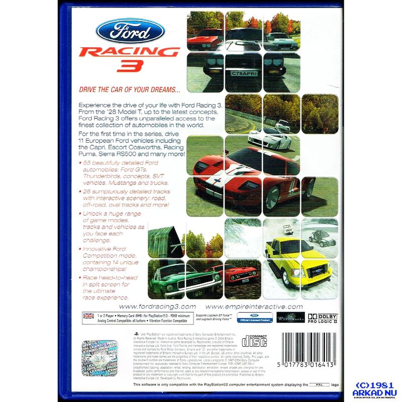 FORD RACING 3 PS2