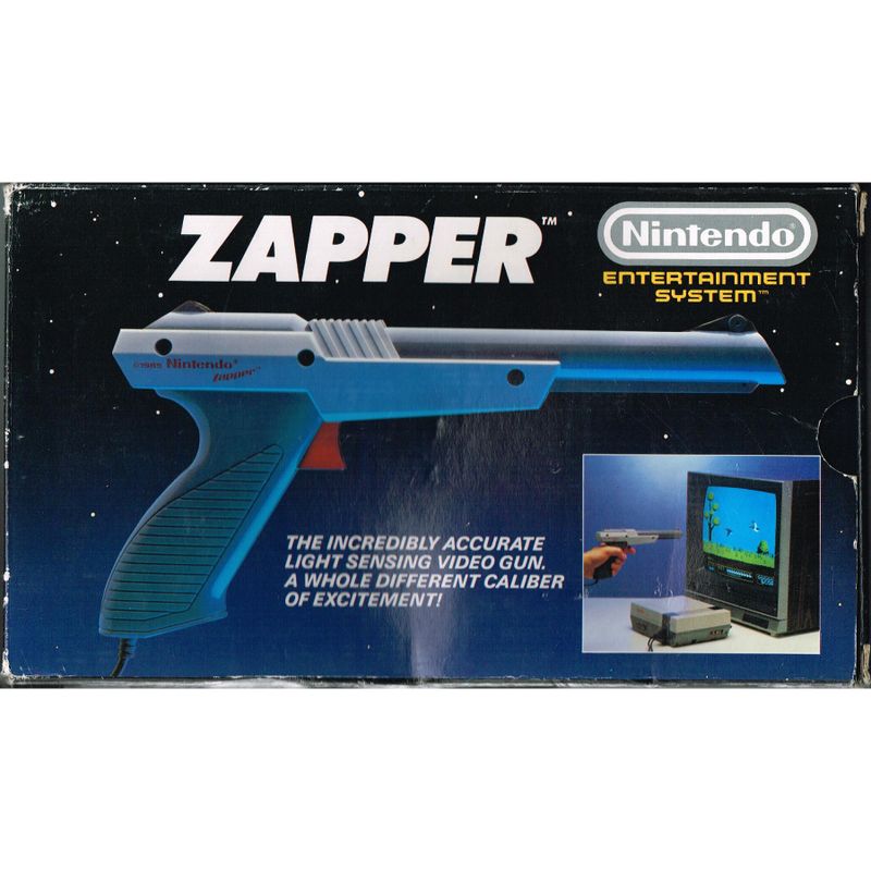 NINTENDO ZAPPER GRÅ CIB SCN