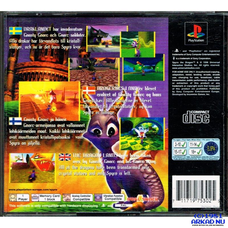 SPYRO THE DRAGON PS1