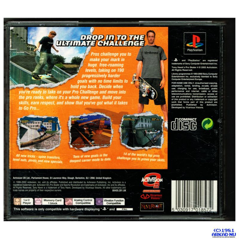 TONY HAWKS PRO SKATER 4 PS1