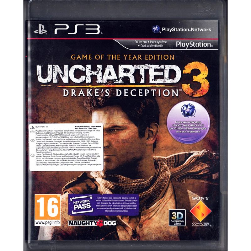 UNCHARTED 3 DRAKES DECEPTION GAME OF THE YEAR EDITION PS3