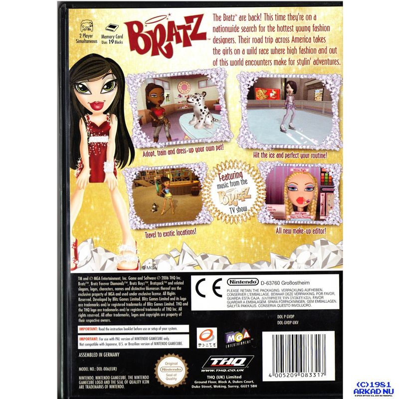 BRATZ FOREVER DIAMONDZ GAMECUBE