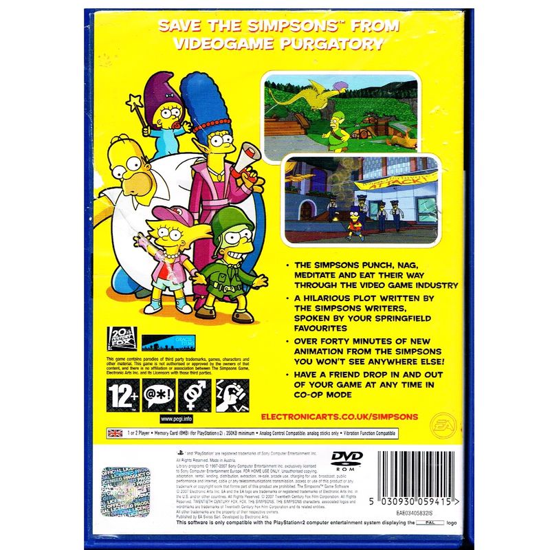 THE SIMPSONS GAME PS2