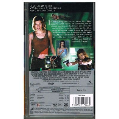 RESIDENT EVIL APOCALYPSE UMD FILM