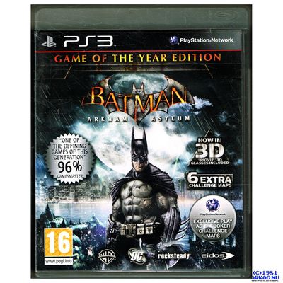 BATMAN ARKHAM ASYLUM GAME OF THE YEAR EDITION PS3