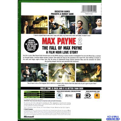 MAX PAYNE 2 THE FALL OF MAX PAYNE XBOX