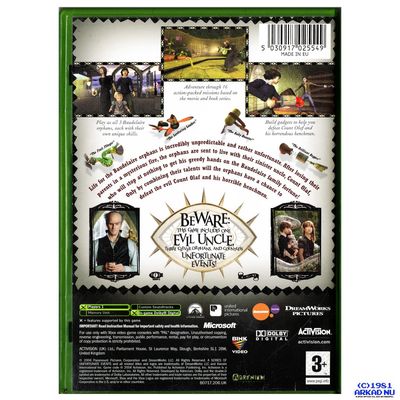 LEMONY SNICKETS A SERIES OF UNFORTUNATE EVENTS XBOX