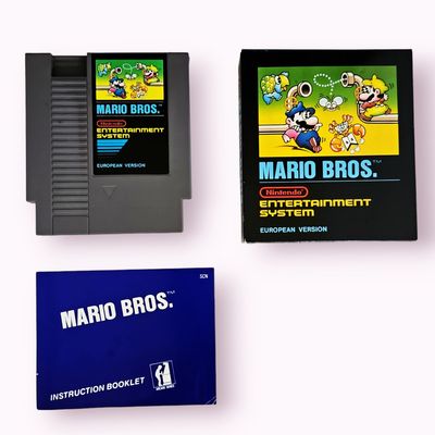 MARIO BROS NES SCN 5 skruvars svensk första utgåva