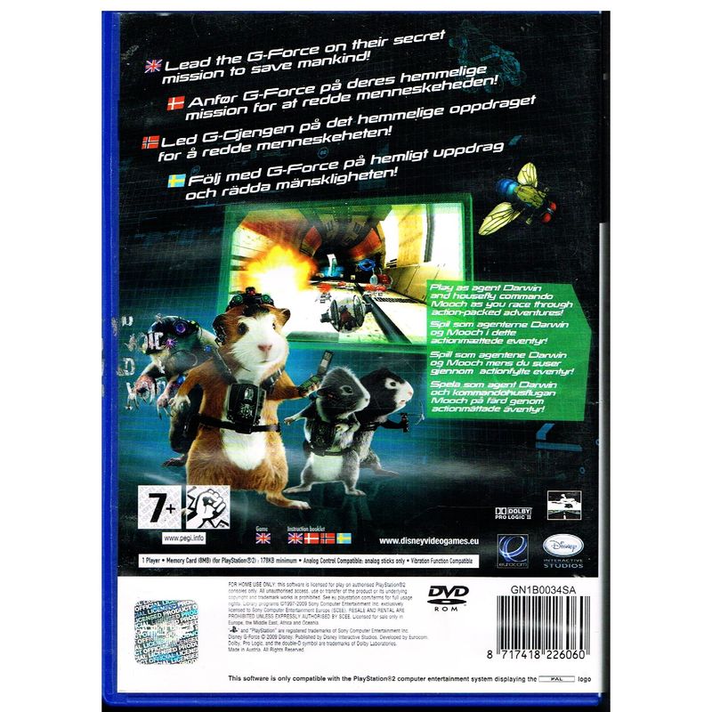 DISNEY G-FORCE PS2