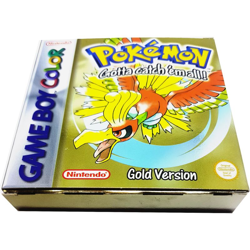 POKEMON GOLD GAMEBOY COLOR MED SVENSKT HÄFTE A4