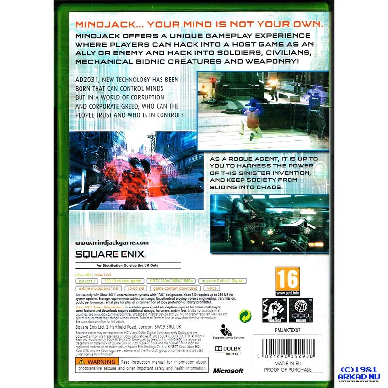 MINDJACK XBOX 360