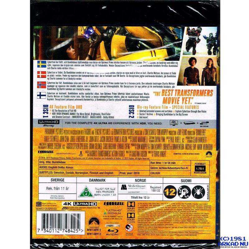 BUMBLEBEE 4K ULTRA HD + BLU-RAY