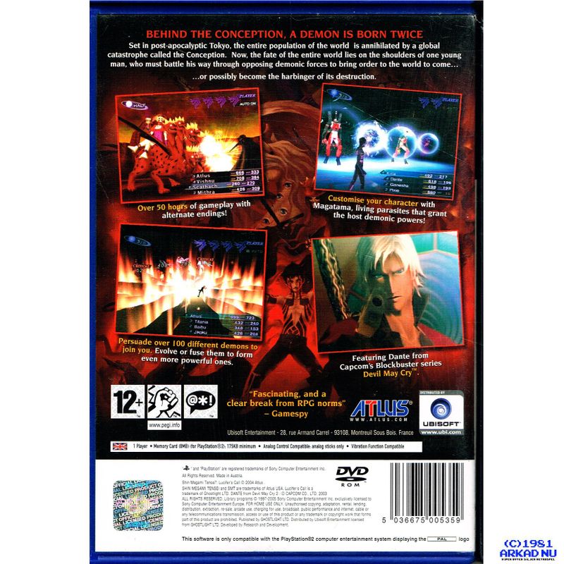 SHIN MEGAMI TENSEI LUCIFERS CALL PS2