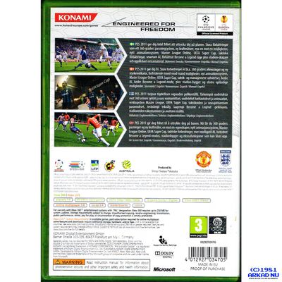 PRO EVOLUTION SOCCER PES 2011 XBOX 360