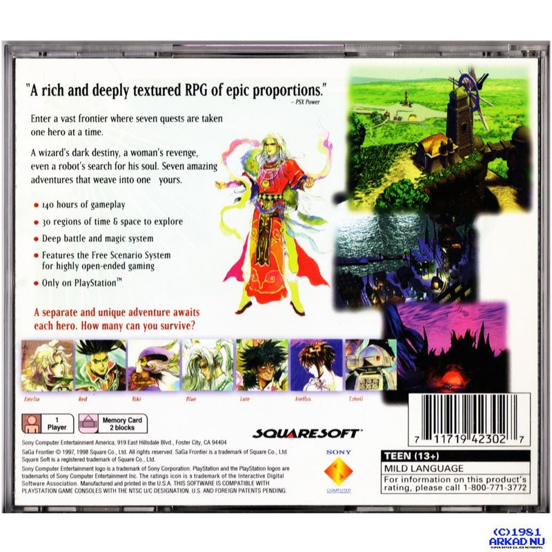 SAGA FRONTIER PS1 NTSC USA