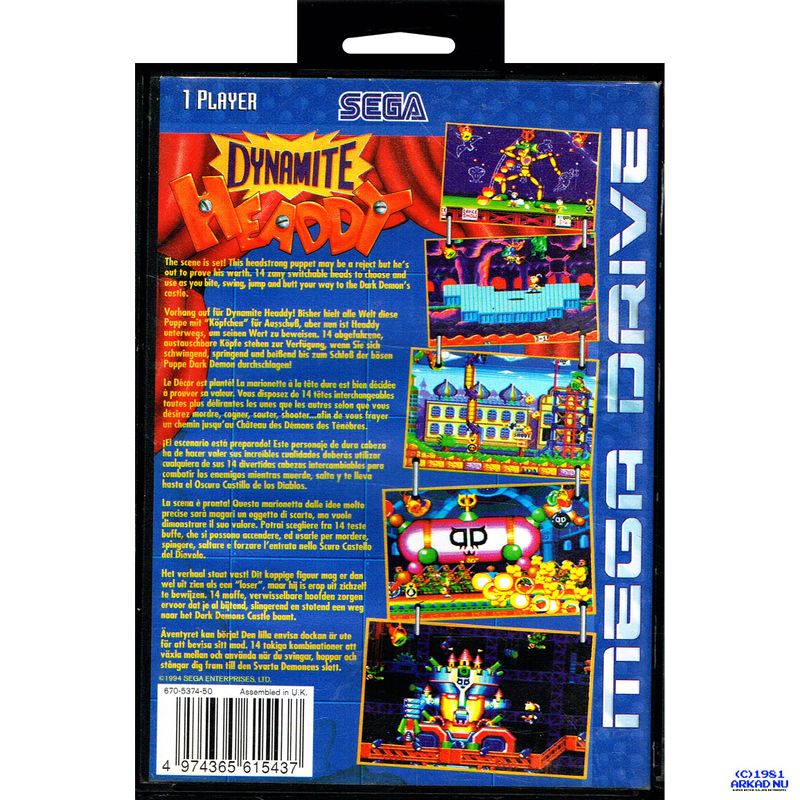 DYNAMITE HEADDY MEGADRIVE