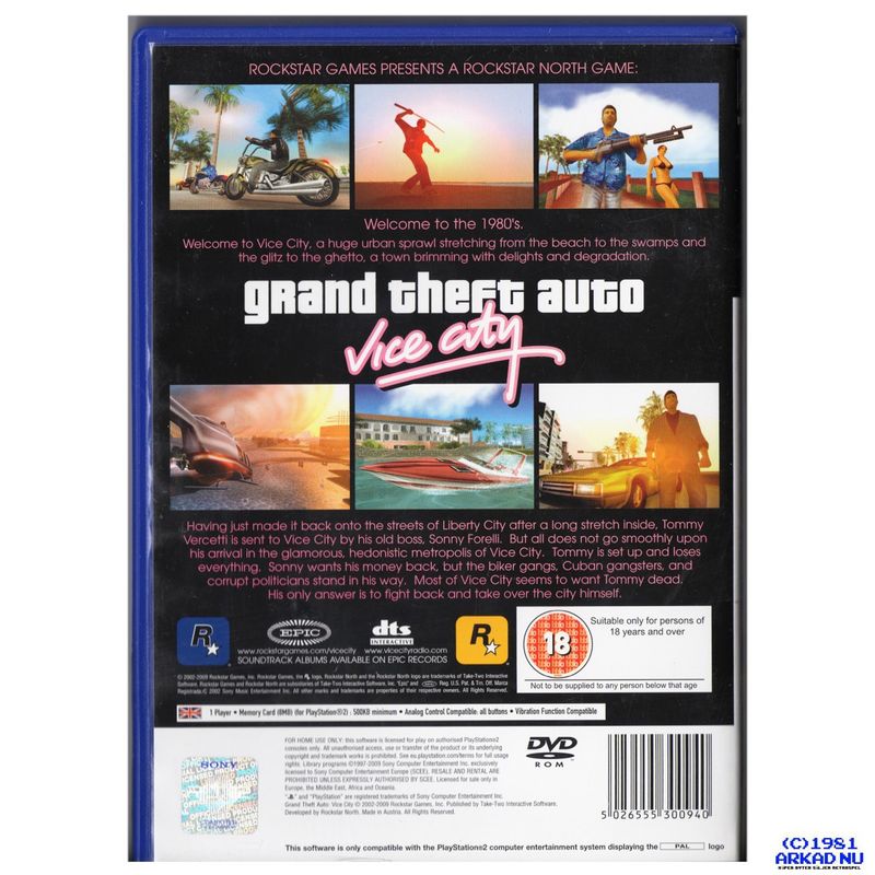 GRAND THEFT AUTO VICE CITY PS2