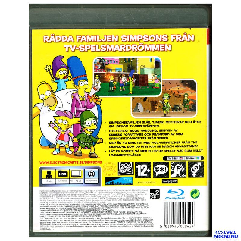 THE SIMPSONS GAME PS3