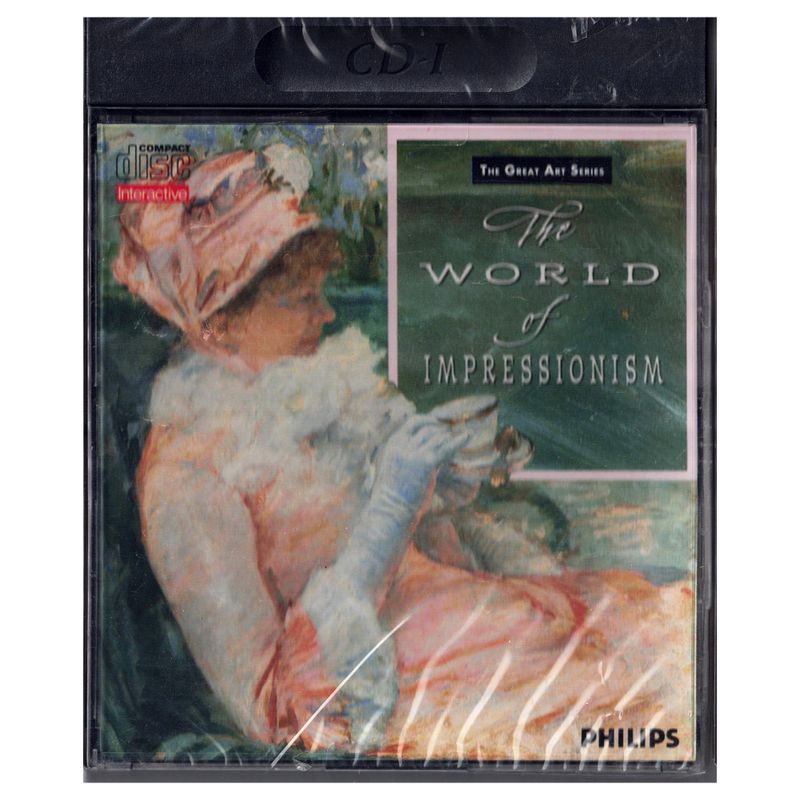 THE WORLD OF IMPRESSIONISM CD-I NYTT INPLASTAD