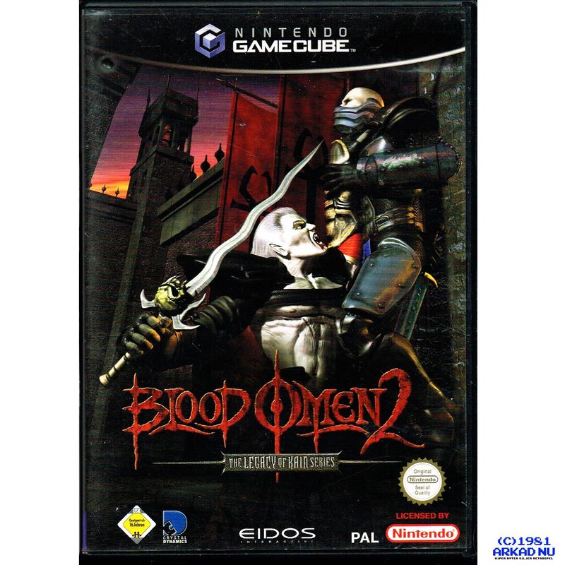 BLOOD OMEN 2 GAMECUBE TYSK UTGÅVA