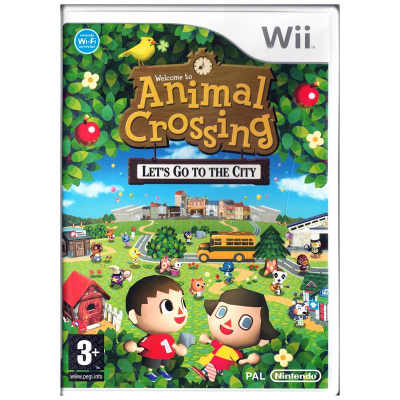 ANIMAL CROSSING LET'S GO TO THE CITY WII