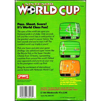 NINTENDO WORLD CUP NES SCN