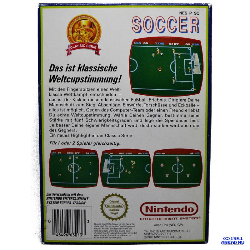 SOCCER CLASSIC SERIE NES