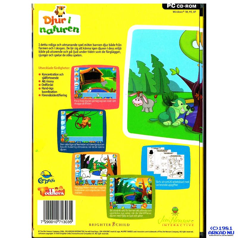 MUPPET BABIES DJUR I NATUREN PC