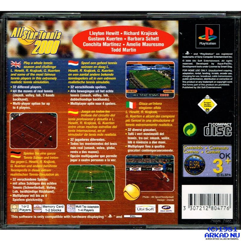 ALL STAR TENNIS 2000 PS1