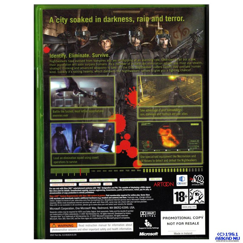 VAMPIRE RAIN PROMO XBOX 360